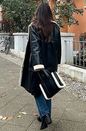 Žena - Kabelka - černo-krémová