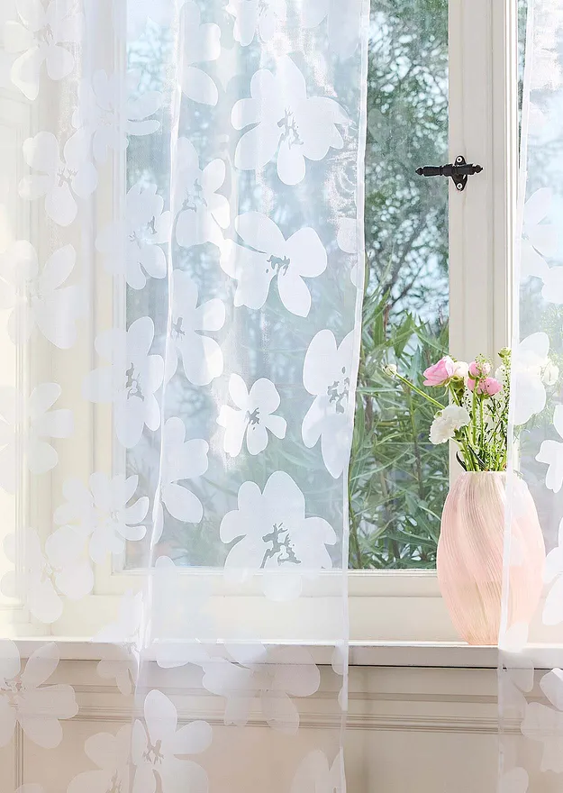 Dům - Vypalovan&aacute; z&aacute;clona (1 ks v balen&iacute;) - b&iacute;l&aacute;