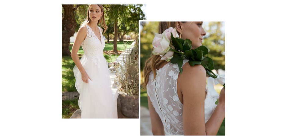 Žena - Svatební šaty s krajkou - bílá