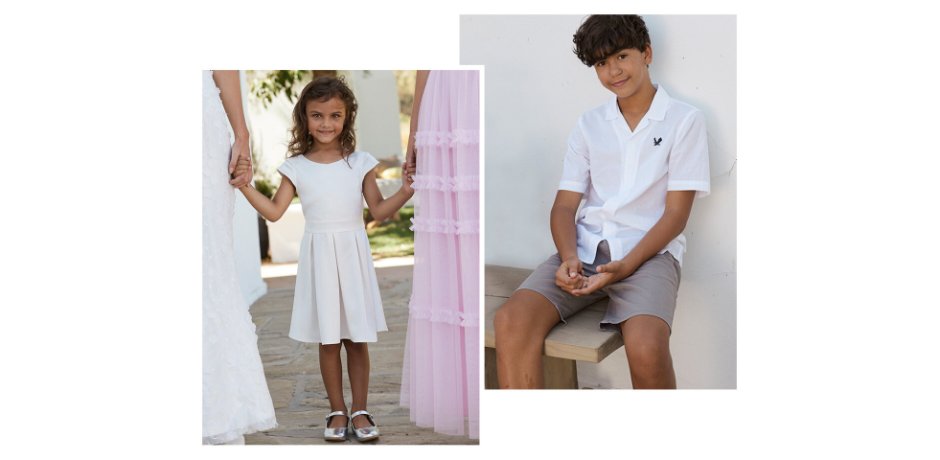 Dítě - Slavnostní šaty, pro dívky - přírodní bílá
