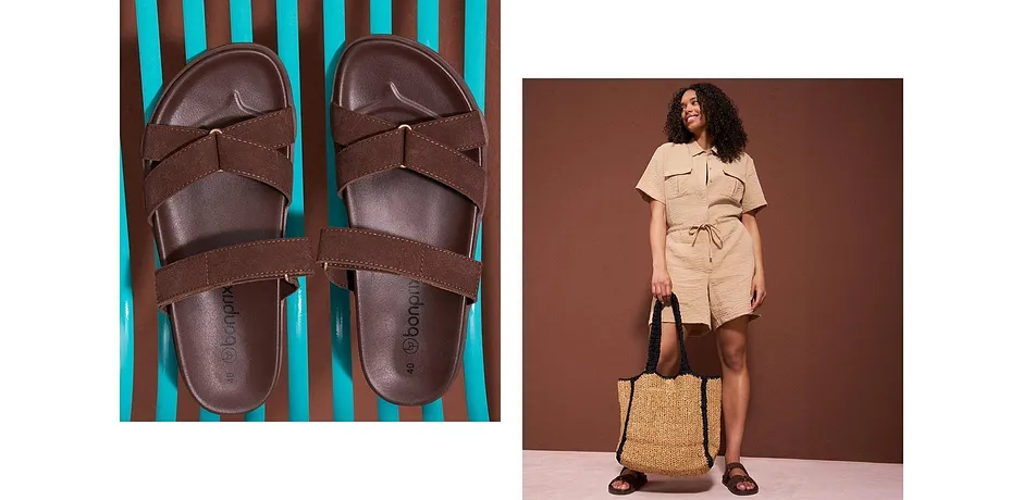 Trendy - Pantofle - hnědá terakota