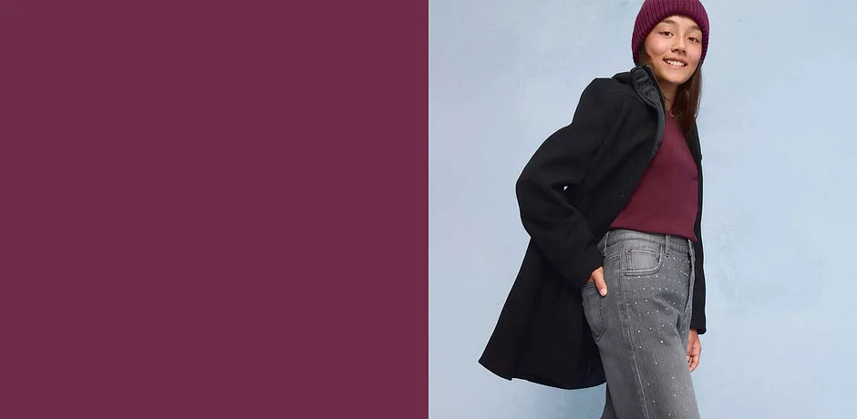 Dívka v teplém zimním oblečení