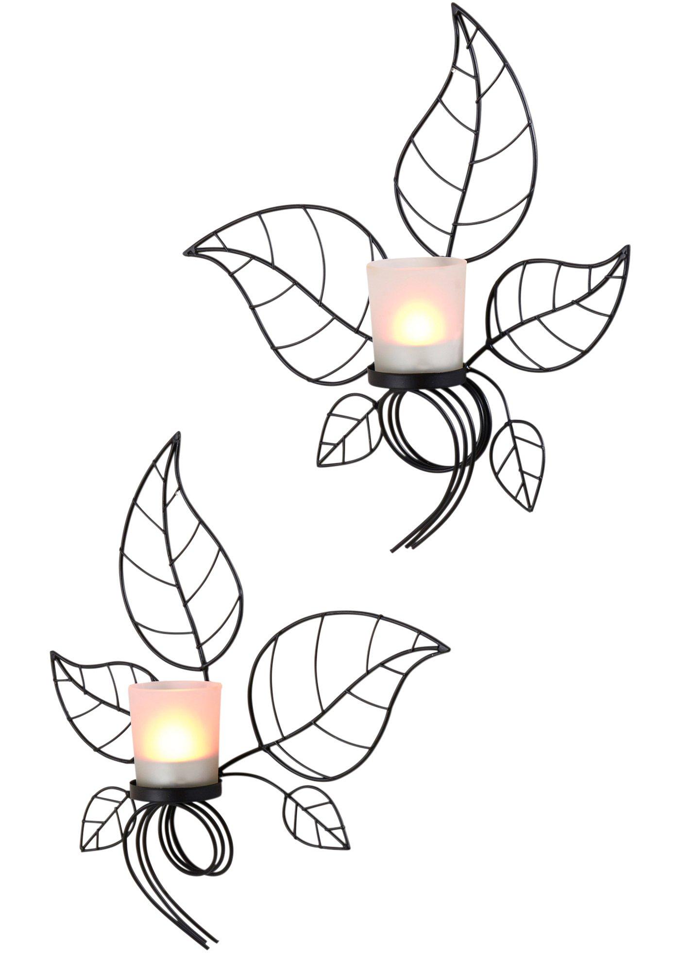 Nástěnný svícen List (2 ks)