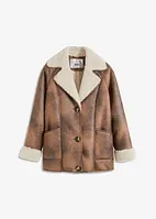 Shearling bunda s kapsami, bonprix