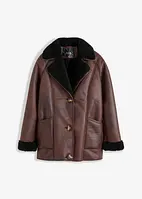 Shearling bunda s kapsami, bonprix