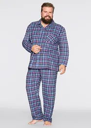 Pyžamo z měkkého flanelu, s knoflíkovou lištou a dlouhým rukávem., bonprix