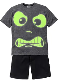 Krátké pyžamo (2dílná souprava) GLOW IN THE DARK, bonprix