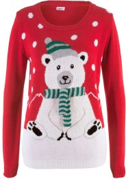 Vánoční svetr s kulatým výstřihem, bpc bonprix collection