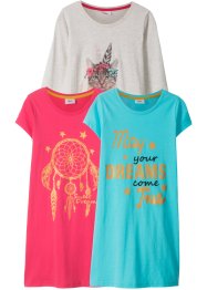 Dívčí noční košile (3 ks), bpc bonprix collection