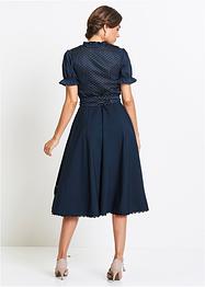Premium dirndl s vyšívanou saténovou zástěrou, bpc selection