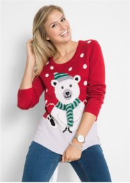 Vánoční svetr s kulatým výstřihem, bpc bonprix collection