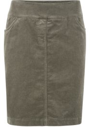 Strečová sukně z manšestru s pohodlným pasem, bpc bonprix collection