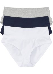 Těhotenské bokové kalhotky (3 ks v balení), organická bavlna, bpc bonprix collection - Nice Size