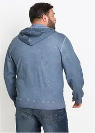 Mikina na zapínání, s kapucí, bonprix