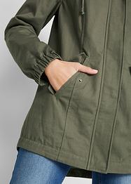 Parka na přechodné období, s potištěnou kapucí, bpc bonprix collection