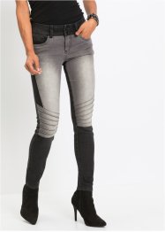 Dvoubarevné džíny Skinny v motorkářském vzhledu, RAINBOW