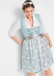 Dirndl s krajkovou zástěrou, pod kolena (2dílná souprava), bonprix