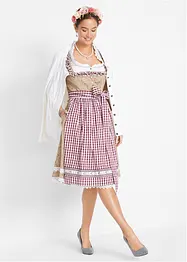 Dirndl se zástěrou, délka ke kolenům, bonprix