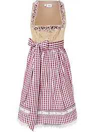 Dirndl se zástěrou, délka ke kolenům, bonprix