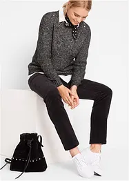 Strečové manšestrové kalhoty, Straight, bonprix