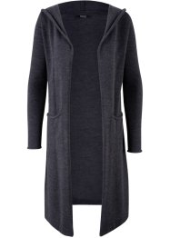 Dlouhý pletený kabátek s kapucí, bpc bonprix collection