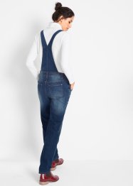 Džínové kalhoty s laclem, pohodlný střih, bpc bonprix collection