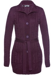 Dlouhý pletený kabátek s copánkovým vzorem, bpc selection