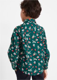 Chlapecká košile Slim Fit s vánočním motivem, dlouhý rukáv, bpc bonprix collection