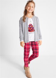 Dívčí triko s oboustrannými pajetkami a dlouhým rukávem, organická bavlna, bpc bonprix collection