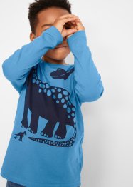 Chlapecké triko s potiskem dinosaura, dlouhý rukáv, bpc bonprix collection