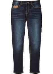 Strečové džíny s detaily z umělé kůže Slim Fit Straight, John Baner JEANSWEAR