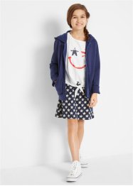 Dívčí úpletové šaty + zavazovací tričko (2dílná souprava), bpc bonprix collection