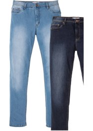 Strečové džíny Regular Fit Straight (2 ks v balení), John Baner JEANSWEAR