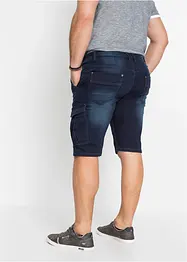 Džínové bermudy z teplákoviny, Regular Fit, bonprix