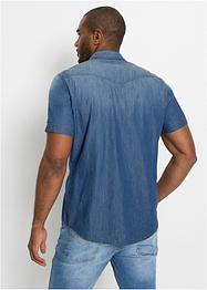 Džínová košile Slim Fit, krátký rukáv, John Baner JEANSWEAR