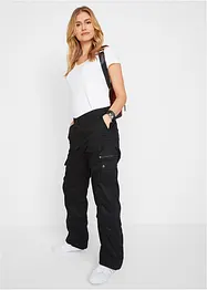 Bavlněné cargo džíny, Mid Waist, bonprix