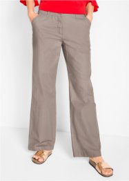 Tkané kalhoty s udržitelným lnem a pohodlnou pasovkou, bpc bonprix collection