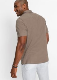 Lněná košile s krátkým rukávem, bpc bonprix collection