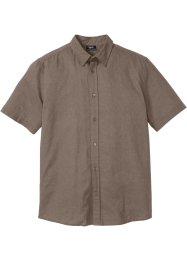 Lněná košile s krátkým rukávem, bpc bonprix collection