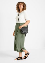 Kalhoty Culotte s gumovým průvlekem v pase, z udržitelné viskózy, bpc bonprix collection