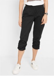 Capri kalhoty s pohodlnou pasovkou a nařasením, bpc bonprix collection