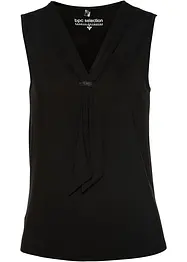 Pěkný top s mašlí u výstřihu, bonprix