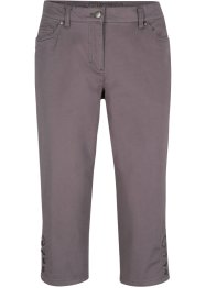 Strečové capri kalhoty s komfortní pasovkou a knoflíky, bpc bonprix collection