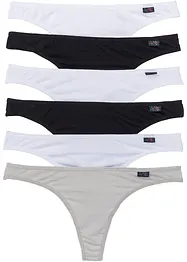 Kalhotky tanga s organickou bavlnou (6 ks v balení), bonprix