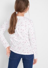 Dívčí triko s dlouhým rukávem (3 ks v balení), bpc bonprix collection