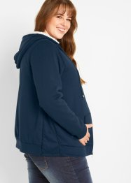 Těhotenská a nosící mikina na zip s hebkým rubem, bpc bonprix collection
