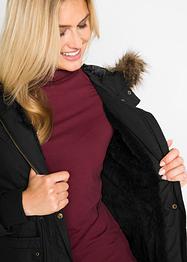 Krátká parka s umělou kožešinou, bpc bonprix collection