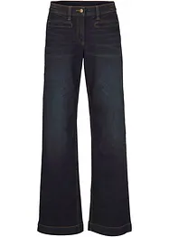 Džíny, Wide Leg, Mid Waist, pohodlný pas, bonprix