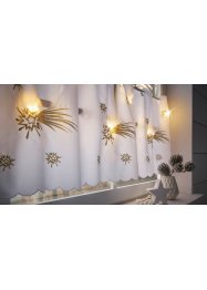 Vitrážková LED záclona s lesklou výšivkou, bpc living bonprix collection