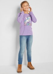 Dívčí triko s dlouhým rukávem, organická bavlna (2 ks v balení), bpc bonprix collection